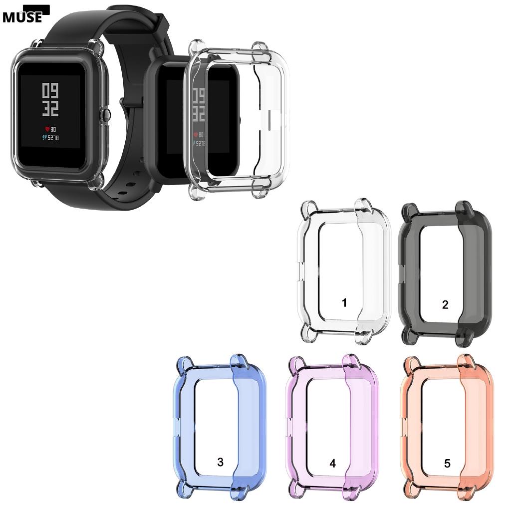 【3cmuse】簡約透明手錶保護殼 滿版 手錶螢幕貼 TPU手錶軟殼 華米Huami Amazfit Bip 1s