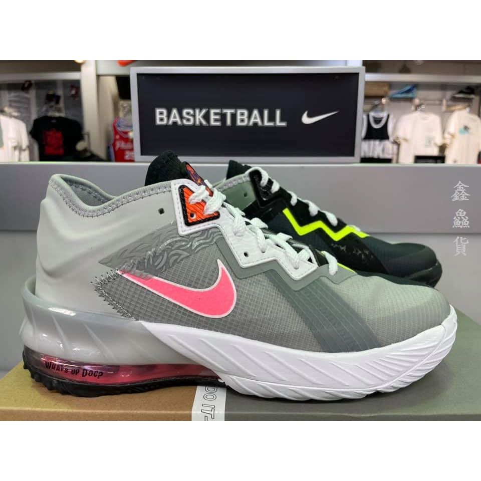 2021 九月 NIKE LEBRON XVIII LOW GS 18代 籃球鞋 灰粉綠 怪物奇兵 DJ3760-005