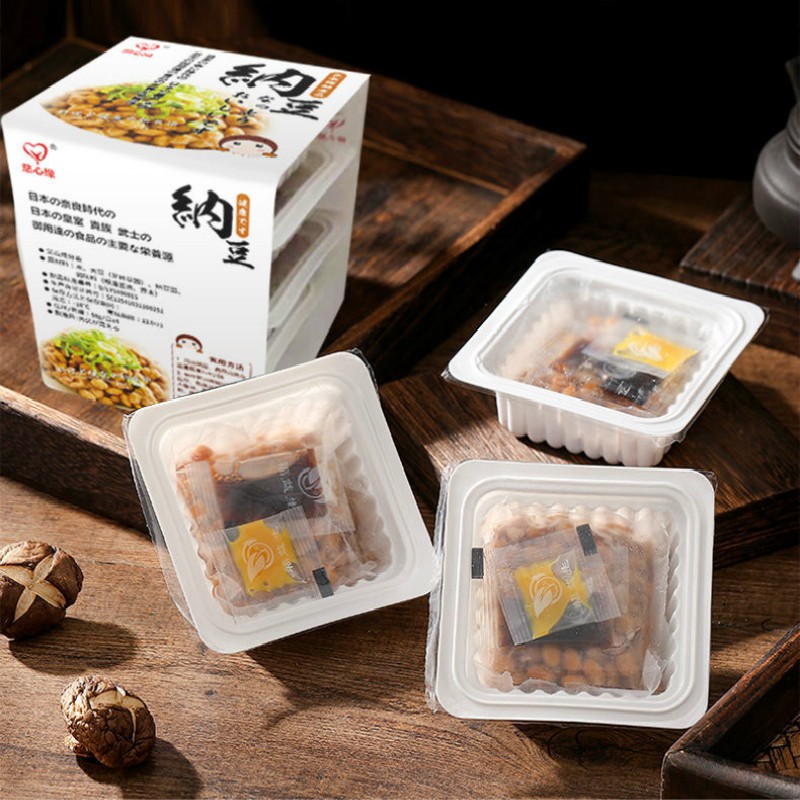 妈咪美食舘 速食曰本納豆即食日本進口可口納豆菌拉絲納豆激酶非轉基因大粒納豆 滿1699黑貓免運 蝦皮購物