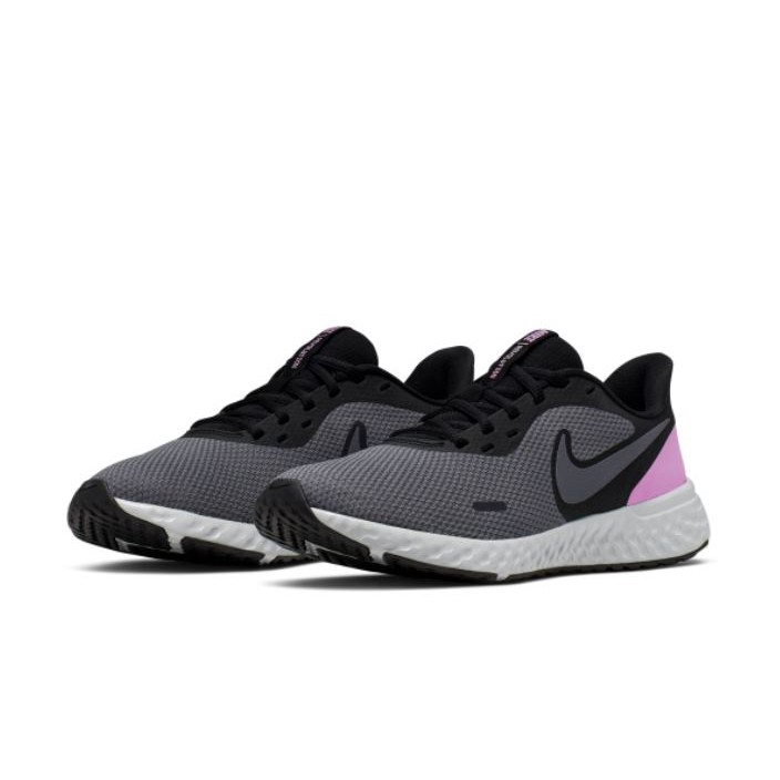 NIKE系列-REVOLUTION 5 女款黑灰粉運動慢跑鞋-NO.BQ3207004