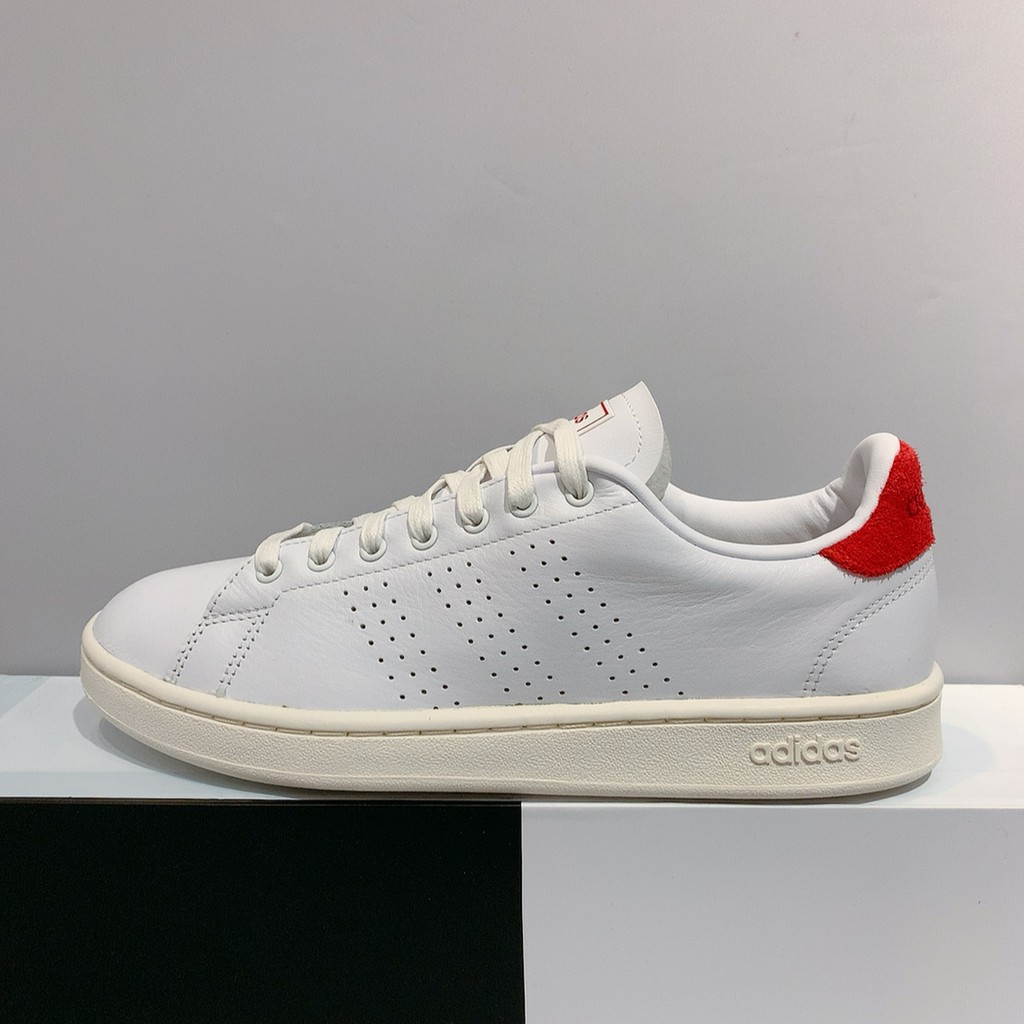 adidas ADVANTAGE 男生白紅色皮革舒適復古休閒鞋EG3773 | 蝦皮購物