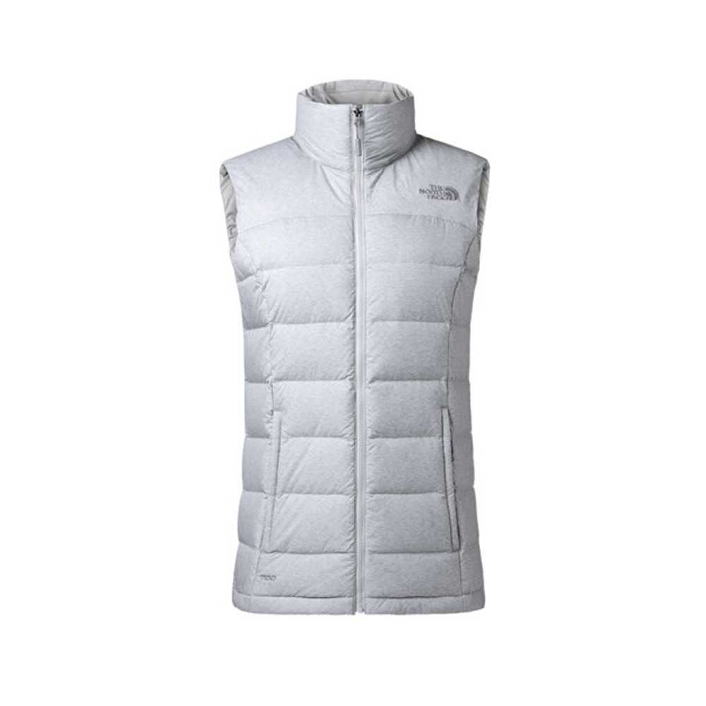 The North Face 女 700FP羽絨背心 白灰NF0A3651DYX-CC