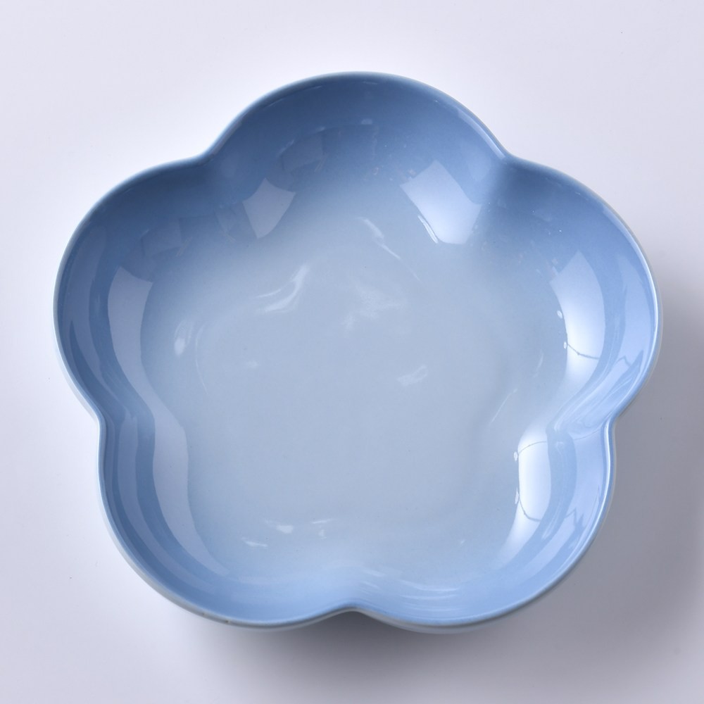 Le Creuset 花型盤 中 2入 海岸藍 蝦皮購物