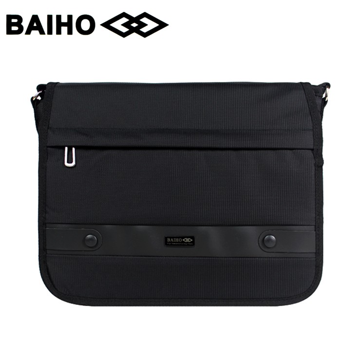 BAIHO 台灣製造 多功能 側背包/斜背包 BHO273 黑色（A4文件可）