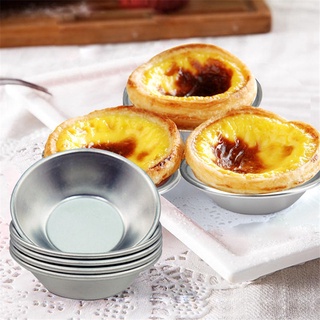 Pc 10pcs 鋁合金 Tart 模具 / 蛋 T 模具 / 不銹鋼迷你 Tart, 餡餅盤 / Puto 杯烤盤蛋糕