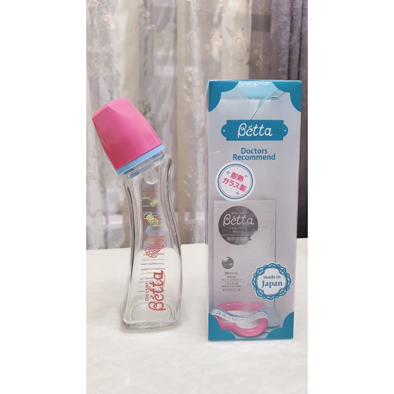 日本Dr.Betta 防脹氣奶瓶 玻璃 Jewel GY3 200ml限量款