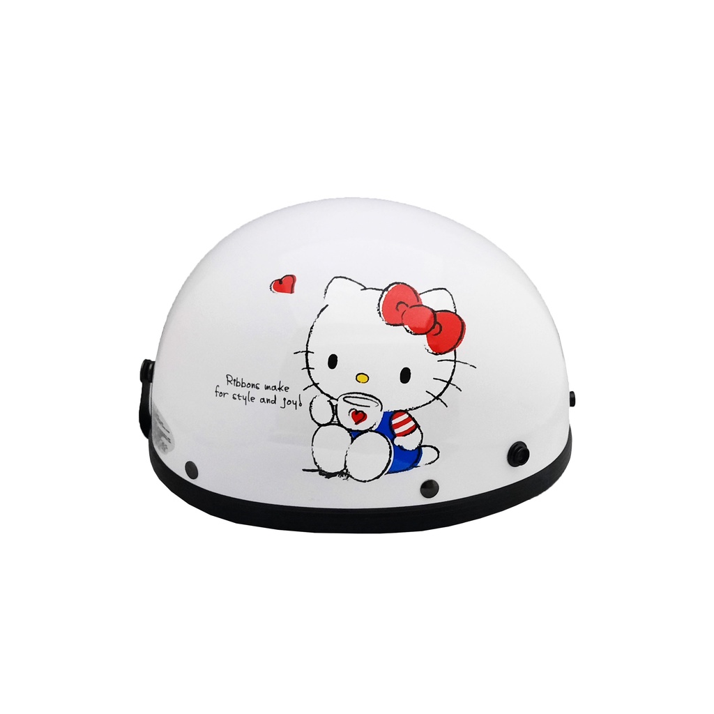 EVO CA019/CA-019 安全帽 吊帶褲KT 白色 卡通 半罩 單帽子 不含鏡片