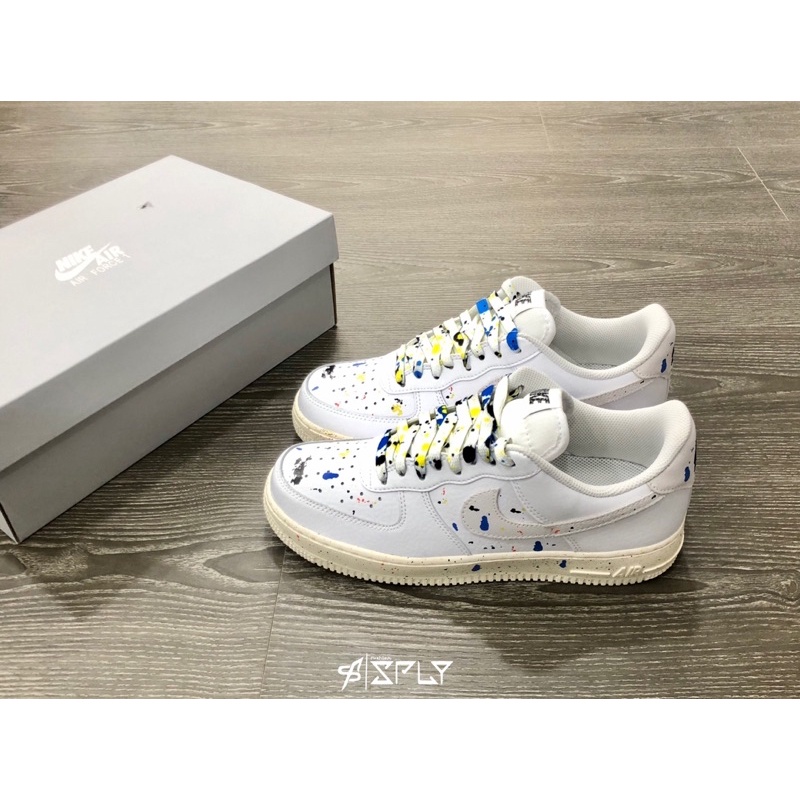 【Fashion SPLY】Nike Air Force 1 Splatter 白色 潑墨 休閒鞋 CZ0339-100