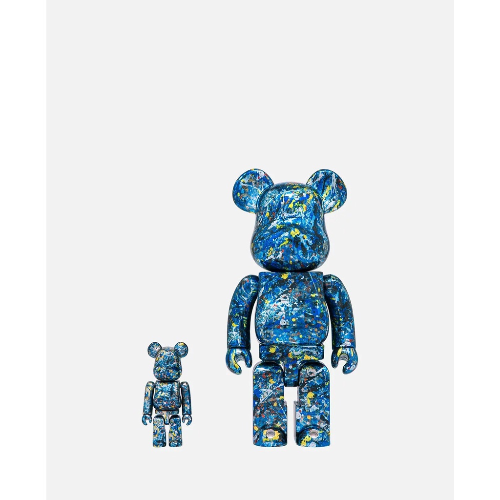 MEDICOM TOY BE@RBRICK JACKSON POLLOCK #SP 400％ &amp; 100％