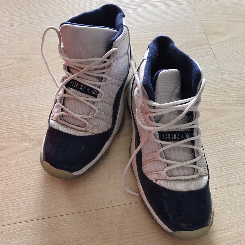 ［二手］Nike Air Jordan 11 女鞋 喬丹11代 藍白 24號