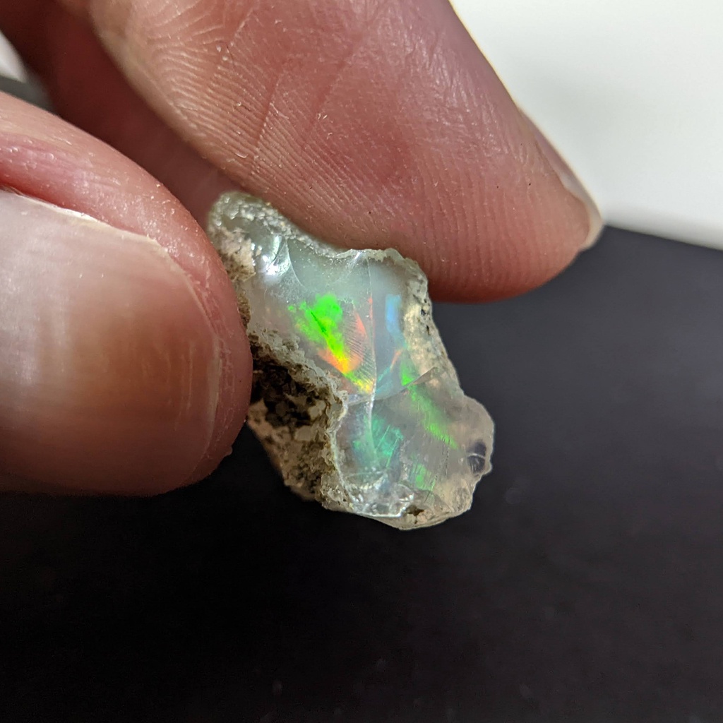 Opal 蛋白石 衣索比亞 澳寶 歐泊 10月誕生石 原石 原礦 礦標 礦石 礦物 金工 寶石 可自行加工