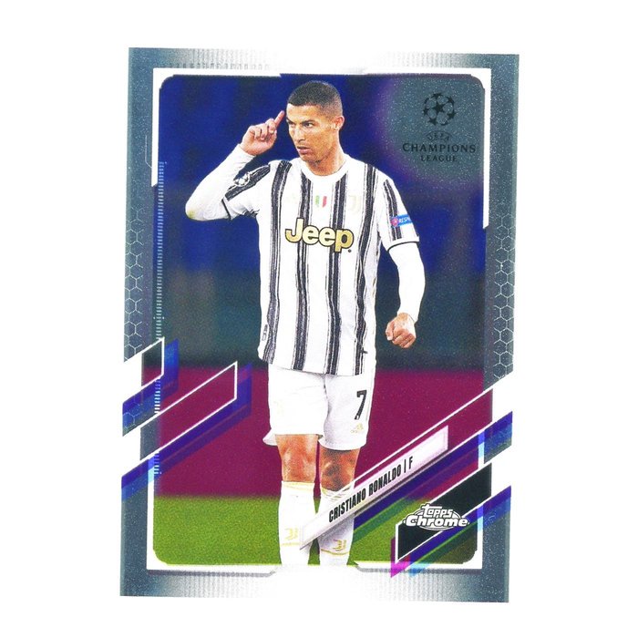 C羅 Cristiano Ronaldo 經典Topps Chrome UEFA Juventus版金屬卡 2020