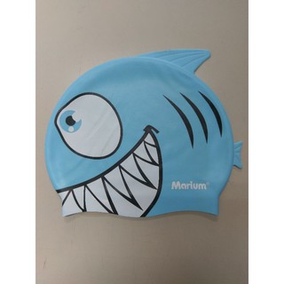 marium兒童鯊魚矽膠泳帽-MAR-7608A