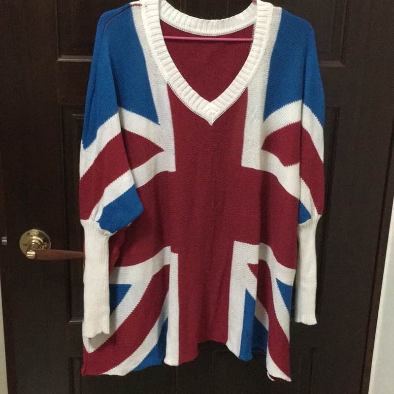 英國國旗針織上衣 洋裝