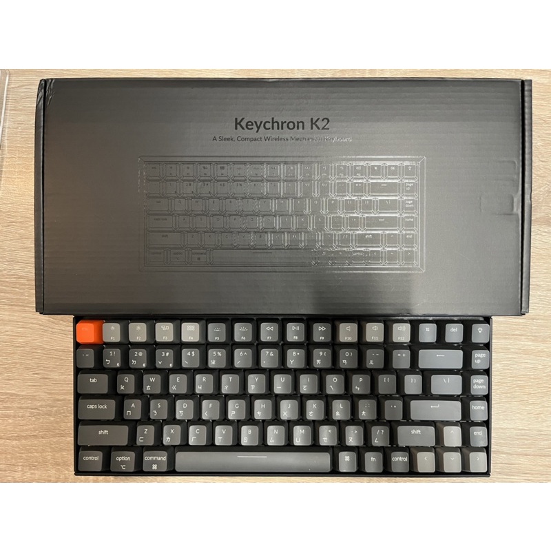 【二手】Keychron K2 keychron k2紅軸機械鍵盤+拔鍵器+英文鍵帽 可面交