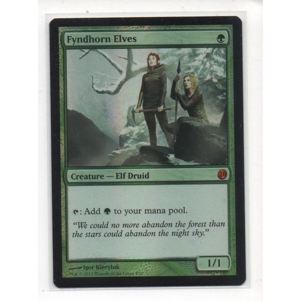 Fyndhorn Elves 范得賀恩妖精魔法風雲會mtg 蝦皮購物