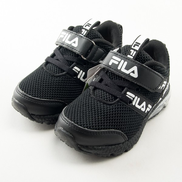 FILA KIDS 中童氣墊慢跑鞋-黑 2-J826V-011 現貨  零碼出清