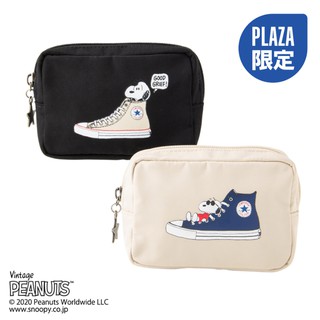 Converse 史努比peanuts Snoopy Plaza 限定款化妝包收納包拉鍊袋日本代購 蝦皮購物