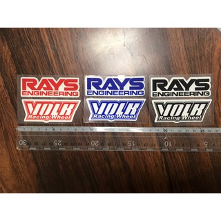 萊特 汽車貼紙 RAYS VOLK 3M 反光貼 鍛造 輪框貼紙
