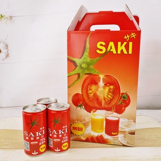 【SAKI】無鹽蕃茄原汁禮盒 180mlx15罐 【8801105906417】 (韓國飲品)