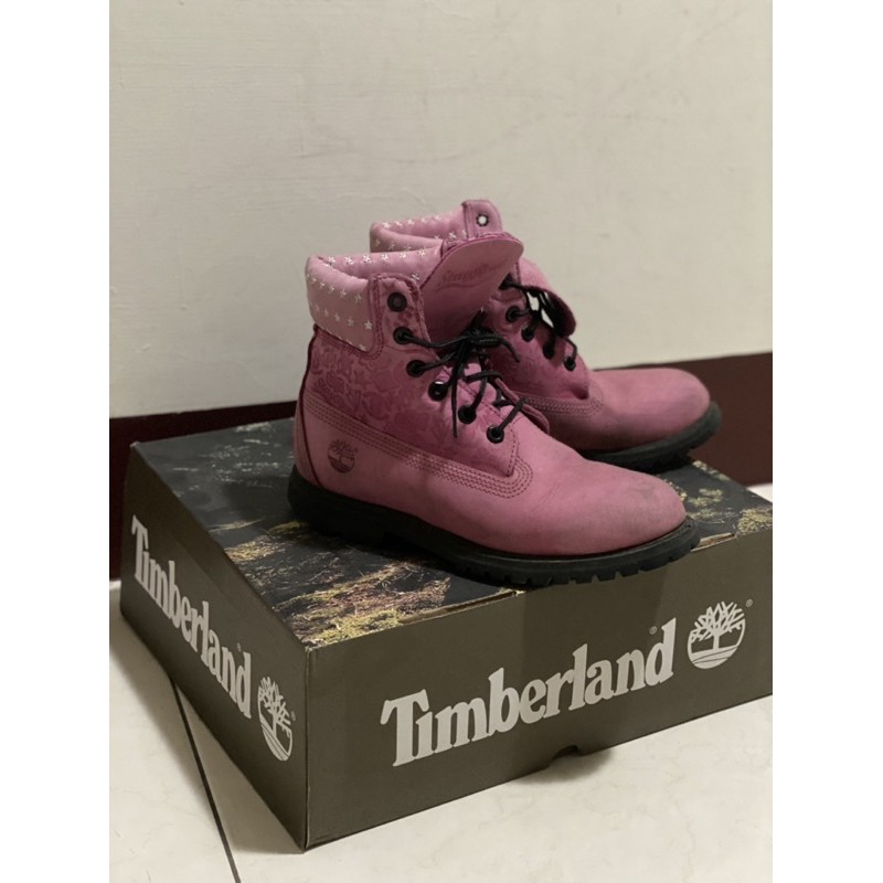 ✨二手正品✨Timberland x Stayreal 限量粉紅色聯名鞋/五月天/阿信