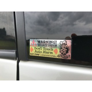 QueenBeeZakka 美國正版授權 RF ratfink Rat fink 芬克老鼠 防水貼紙 防水 鏡面貼紙