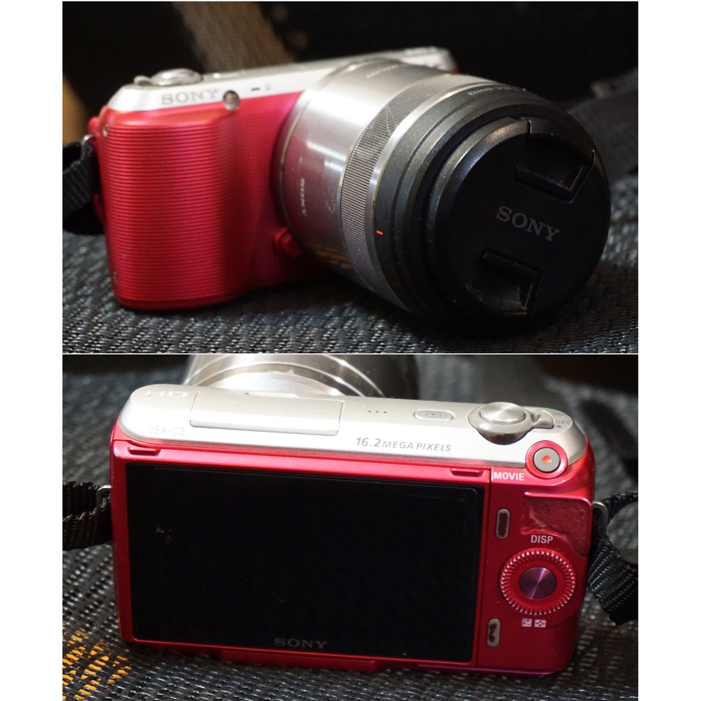 二手 ! SONY NEX-C3 單機身 APS-C 微單眼 桃紅