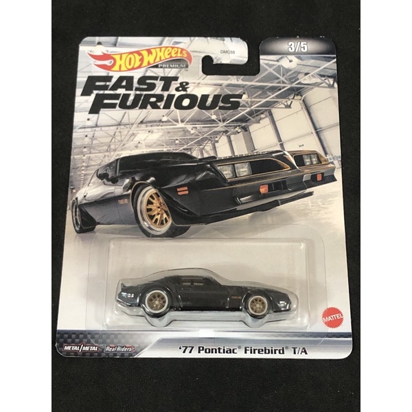 風火輪 hot wheels 玩命關頭 77 龐帝克 pontiac 火鳥 firebird t/a 黑色 精裝 膠胎