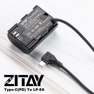 ◎兔大叔◎ 含稅 希鐵 ZITAY Type-C PD 轉 LP-E6 假電池 LPE6