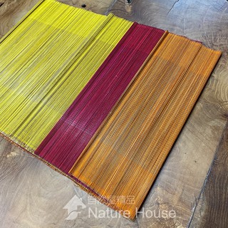 【自然屋精品】細竹桌墊 細竹 桌墊 草編桌巾 桌巾 細竹桌巾 天然材質 手工編織 峇裡島風 餐廳 客廳 咖啡廳35x60