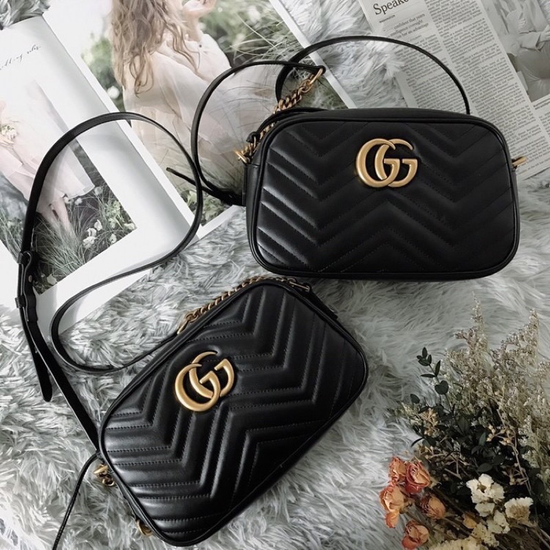 Gucci Marmont 馬夢 極新相機包24cm 含運