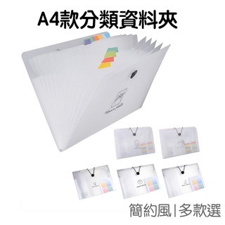 A4透明資料夾 風琴夾風琴包 12層檔案夾 檔案扣 收納夾 分類夾 收納袋 送索引貼【JC4262】《Jami》
