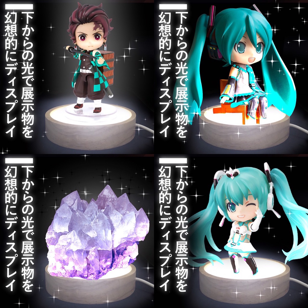 三色 七彩 發光 偶像大師 初音 復仇者聯盟 遊戲王 模型 燈底座 鋼鐵人 鏈鋸人 七大罪 新石紀 死神 一拳超人 火影