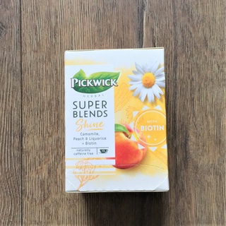 荷蘭製 Pickwick Peach Chamomile Tea 洋甘菊 水蜜桃 甜木 無咖啡因 花草茶 新品