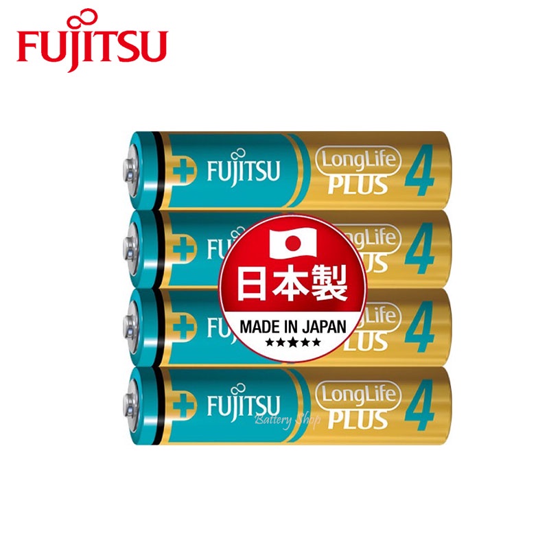 FUJITSU 富士通4號高效能鹼性電池 日本製鹼性電池 4顆裝  LR03LP 台灣公司貨