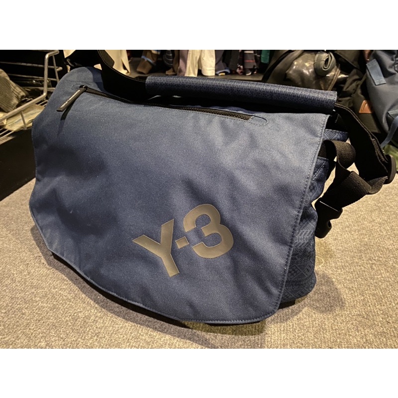 全新Y-3 YOHJI YAMAMOTO #側背包 #BAG #Y3 #灰藍色 #郵差包