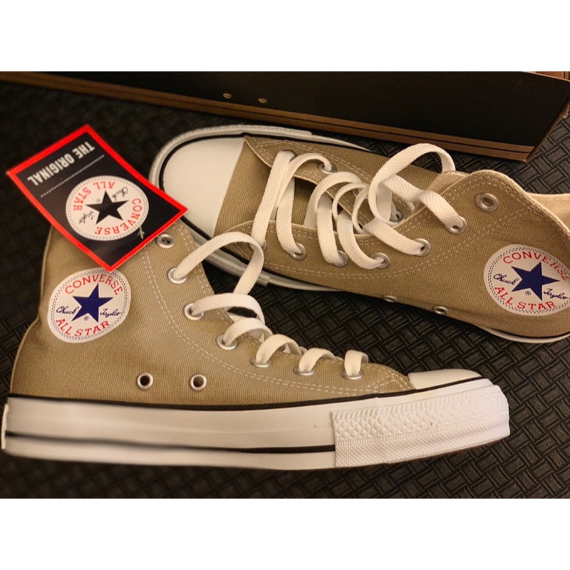 CONVERSE CANVAS ALL STAR 高筒 奶茶色-24號