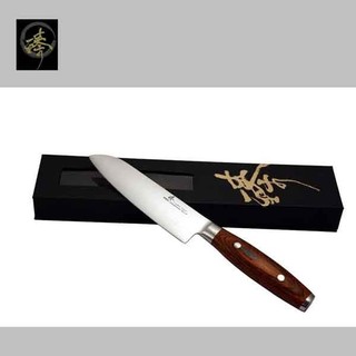 【臻】料理刀具 三合鋼系列 / 小萬用廚師刀 (木柄) SC014-2C(P)