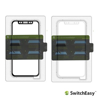 SwitchEasy iPhone X / XS 5.8吋 Glass 3D Tool 滿版玻璃 保護貼+貼模神器-白邊