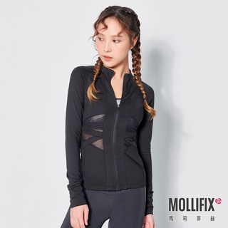 【Mollifix 山海衣】瑪莉菲絲 水陸兩用速乾防曬防磨外套 (黑)、游泳、衝浪、潛水、浮淺、防曬