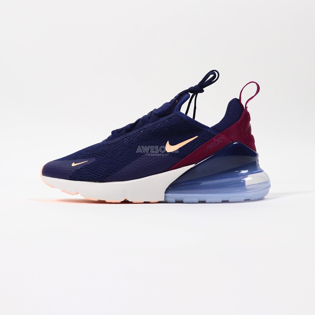 [歐鉉]NIKE W AIR MAX 270 深藍 暗紅 氣墊 休閒鞋 女鞋 AH6789-402