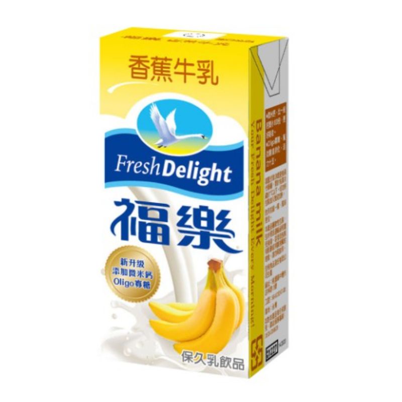 ［即期品6入］福樂 保久乳200ml 《香蕉》