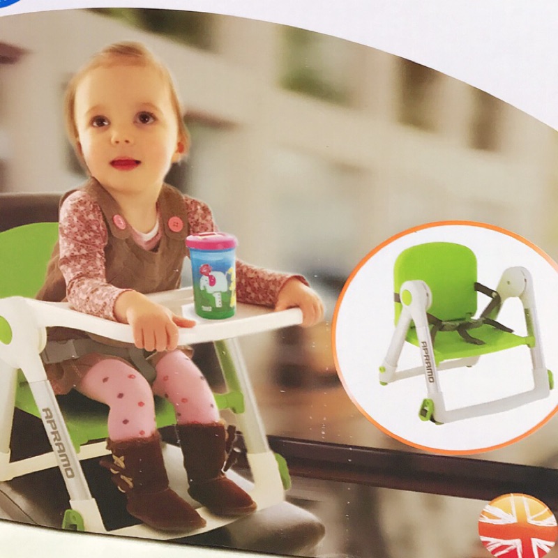英國Apramo Flippa QTI摺疊式 可攜式 兩用兒童餐椅