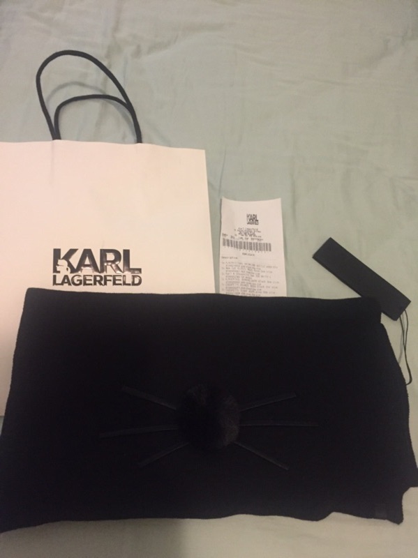 Karl Lagerfeld 全新貓咪圍巾