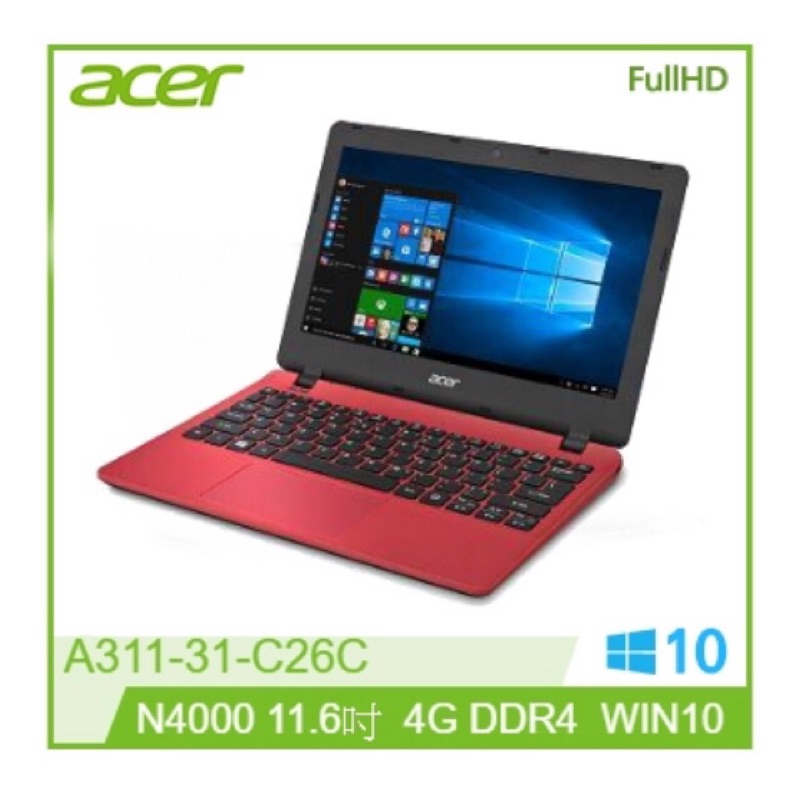 宏基 Acer Aspire 3 小筆電 A311 -31 -C26C