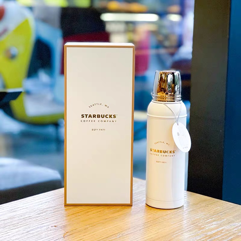 Starbucks官方正品！星巴克2022年新款大理石紋復古保溫杯牛奶珍奶茶水杯美式咖啡杯480ml