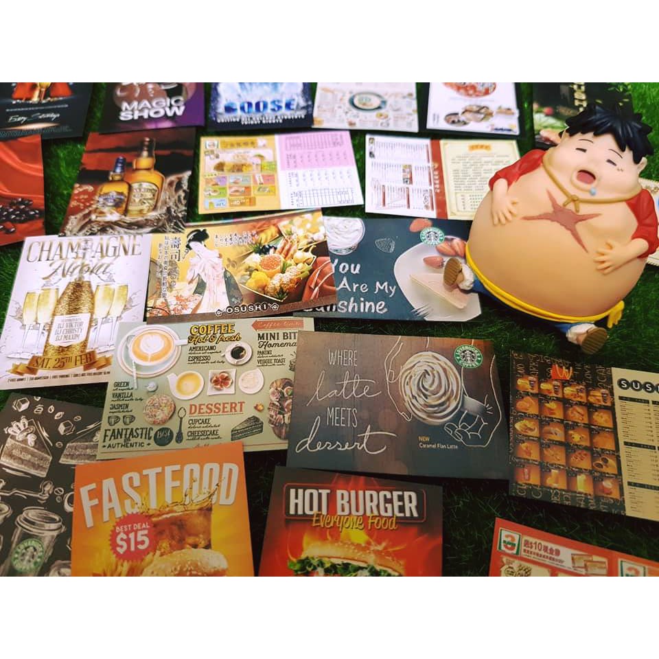 【袖珍海報】現貨商品 仿真 餐廳 菜單 海報 速食 星巴克 咖啡廳  酒吧 娃娃 場景 配件 DIY 超市 食玩 雜貨店