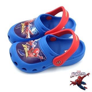 【MEI LAN】蜘蛛人 SPIDER MAN 兒童 輕量 軟Q 防水 布希鞋 園丁鞋 台灣製 11506 藍 另有紅色
