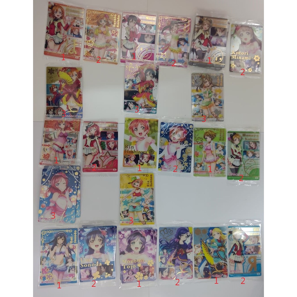 lovelive 金簽區 餅卡 食玩卡 威化餅卡