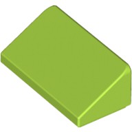 磚家 LEGO 樂高 萊姆綠色 Slope 30 1x2x2/3 平滑小斜角 30度 平滑磚 85984